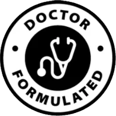 The Doctor Formulated seal that appears in the BellyFlush marketing pack
