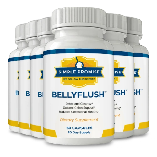 BellyFlush 6-bottle pack, 180-day supply